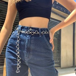 Brandy Melville Heart Chain Belt